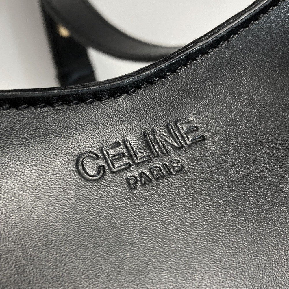 Celine logo Crocodile black leather backpack drawstring closure - Picture 3 of 8